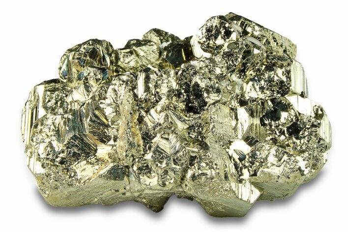 Gleaming Pyrite Crystal Cluster - Peru #291935